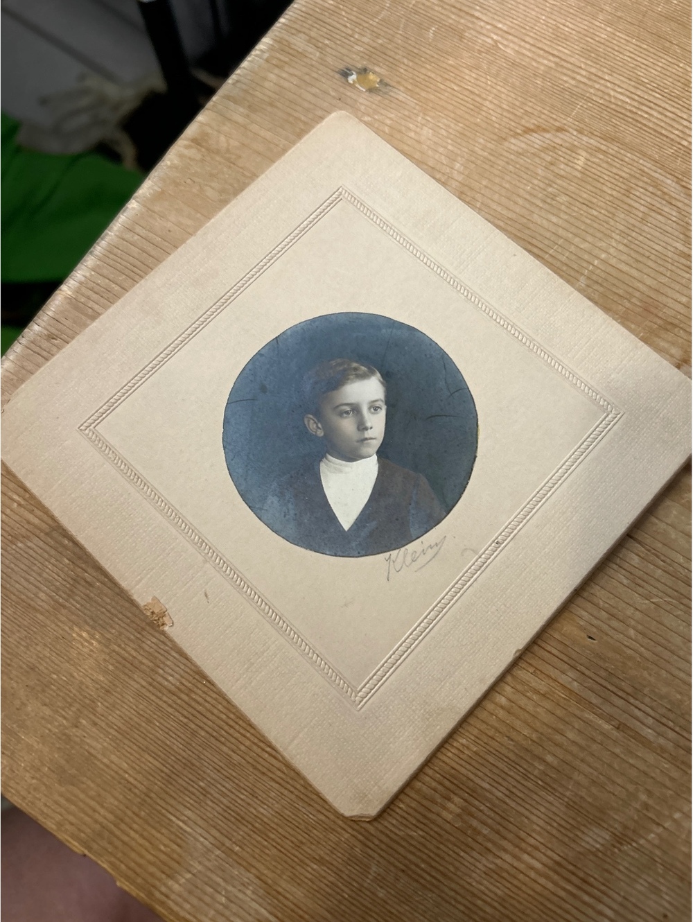 Vintage picture of a boy- ephemera